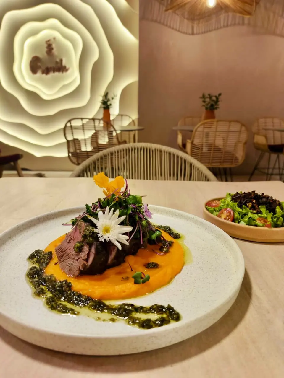 Medallones de solomito al pesto